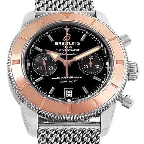 breitling superocean chronometer rose gold